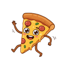 dancing pizza slice